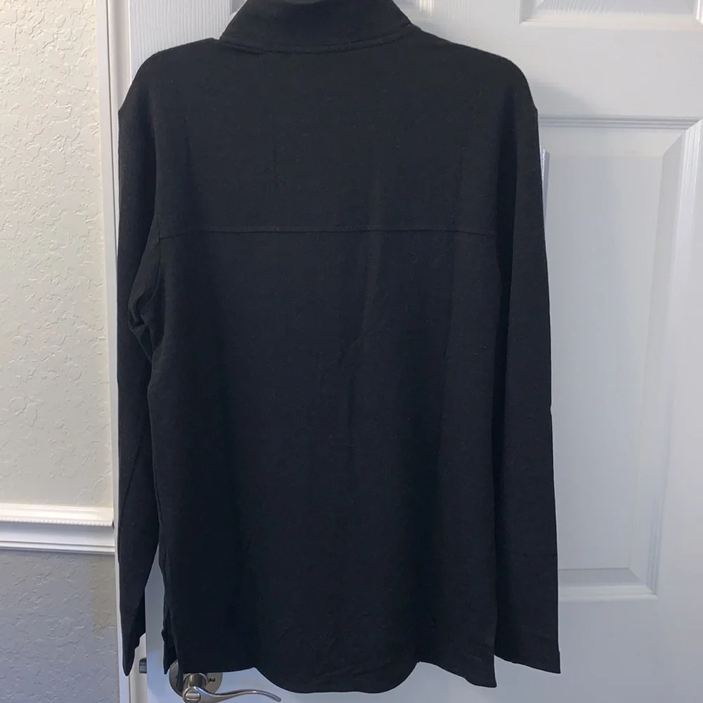 NWT adidas AEROREADY Quarter Zip Pullover Men's Medium Black Golf Pullover